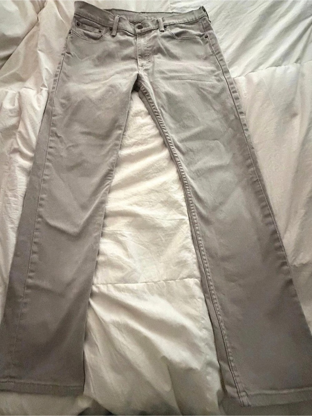 Men’s Levi's 513 Straight Leg Jeans Khaki Tan 33x30